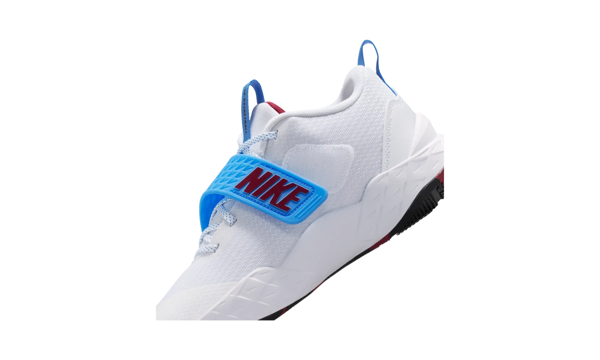 Overkicks - Nike Team Hustle D 12 White University Blue Black Team Red (GS) (HF6279-102) - imagen 9