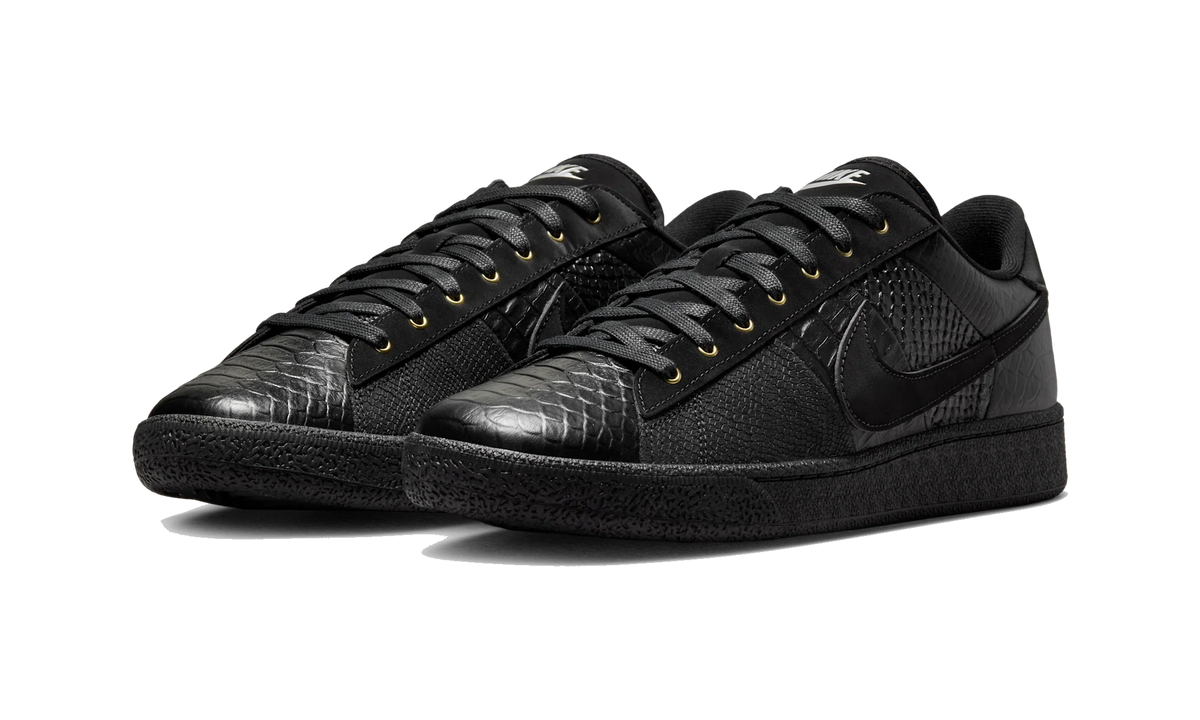 Overkicks - Nike Tennis Classic CS PRM WTCH BND Black (IQ5786-001) - vista trasera