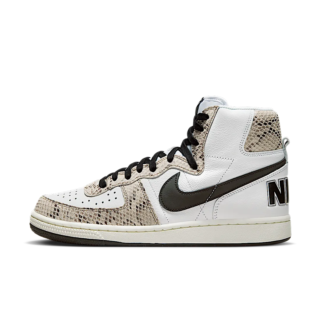 Overkicks - Nike Terminator High Cocoa Snake (2022) (FB1318-100) - vista lateral