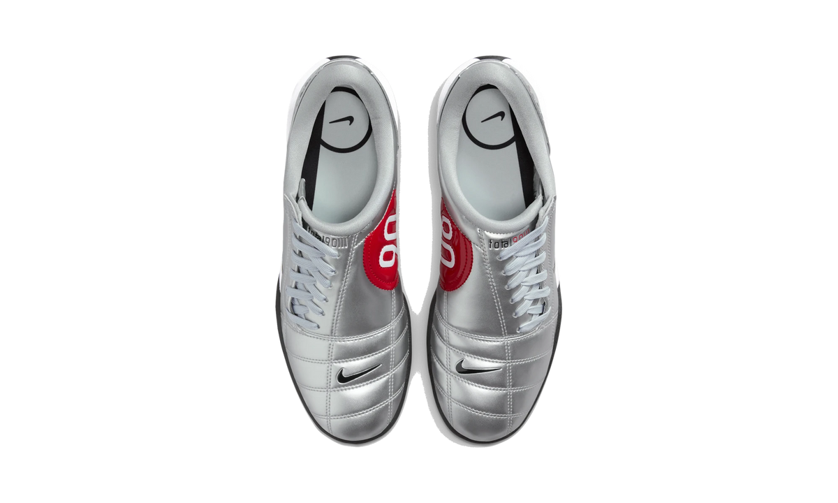 Overkicks - Nike Total 90 3 Metallic Silver Black (Womens) (IM7595-001) - vista superior