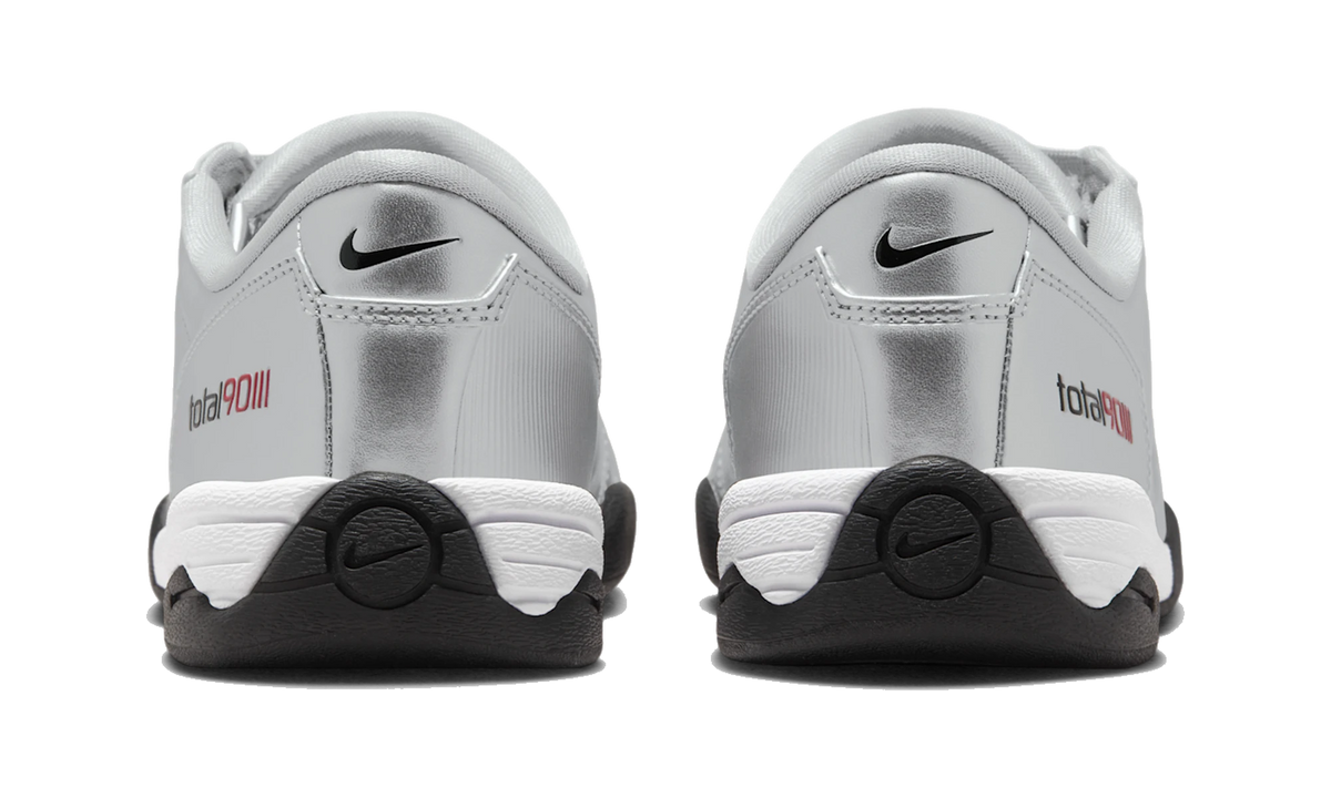 Overkicks - Nike Total 90 3 Metallic Silver Black (Womens) (IM7595-001) - detalle talón
