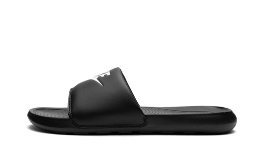 Overkicks - Nike Victori One Slide Black White (CN9675-002) - vista lateral