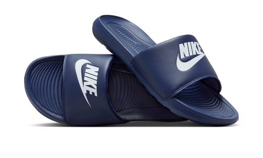 Overkicks - Nike Victori One Slide Midnight Navy White (CN9675-401) - vista lateral