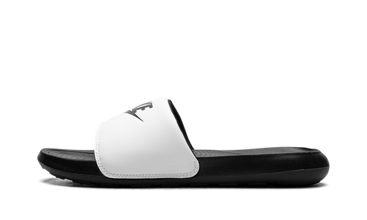 Overkicks - Nike Victori One Slide White Black (CN9675-005) - vista lateral