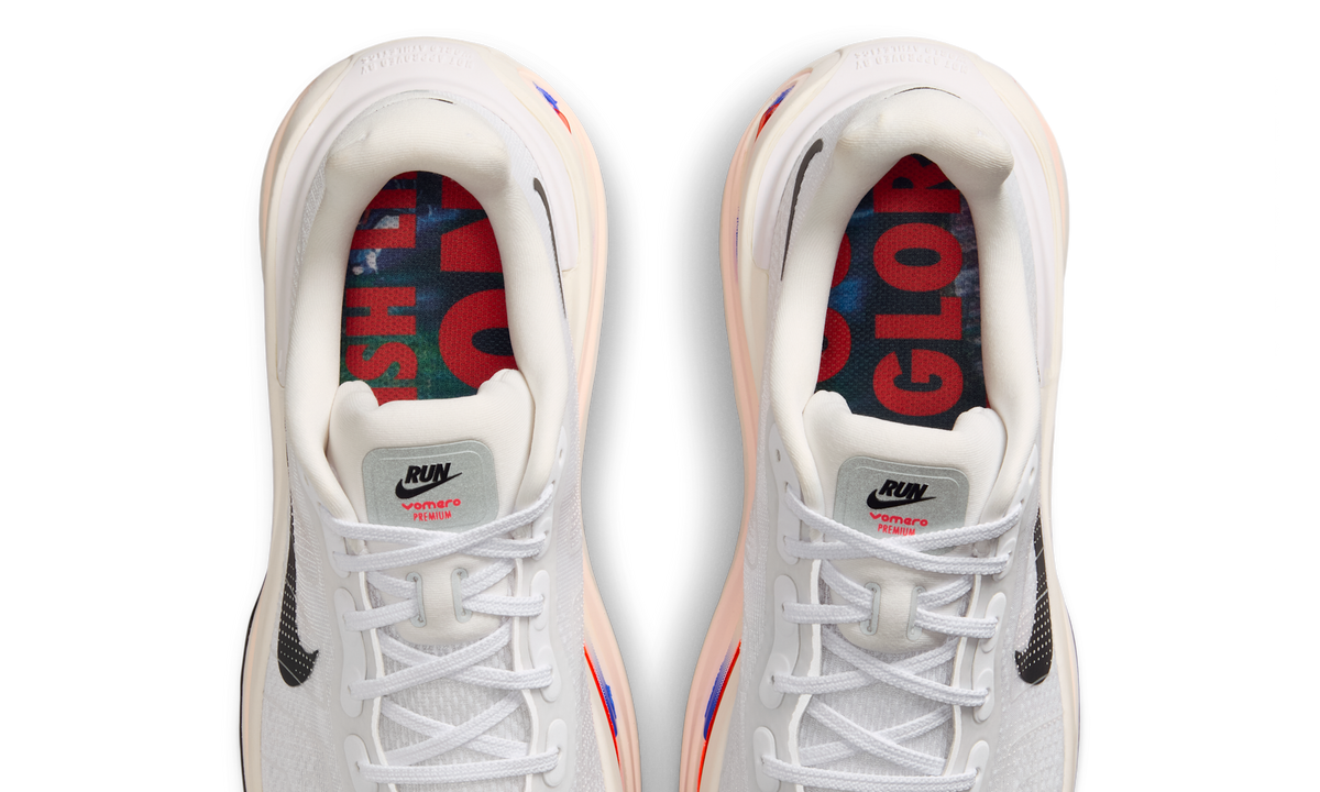 Overkicks - Nike Vomero Premium CM White Racer Blue Crimson (II5258-100) - vista superior