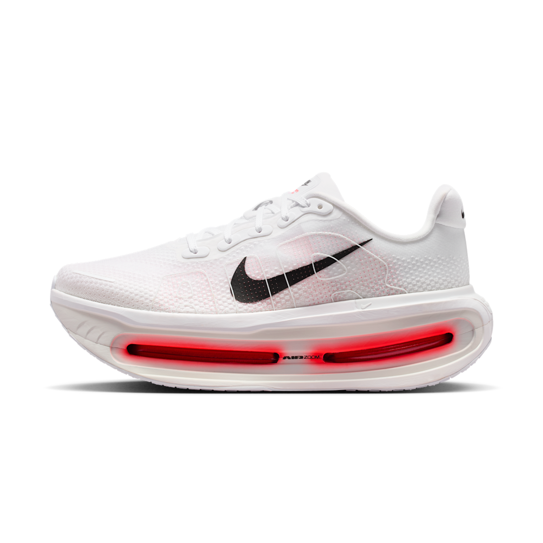 Overkicks - Nike Vomero Premium White Bright Crimson (HQ2050-103) - vista lateral