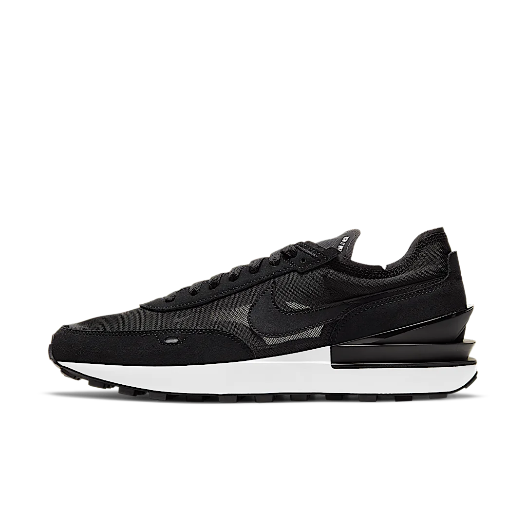 Overkicks - Nike Waffle One Black White (DA7995-001) - vista lateral
