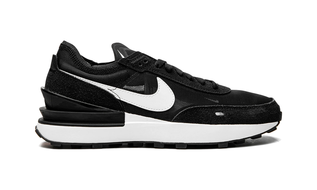 Overkicks - Nike Waffle One Black (Womens) (DC2533-001) - detalle talon