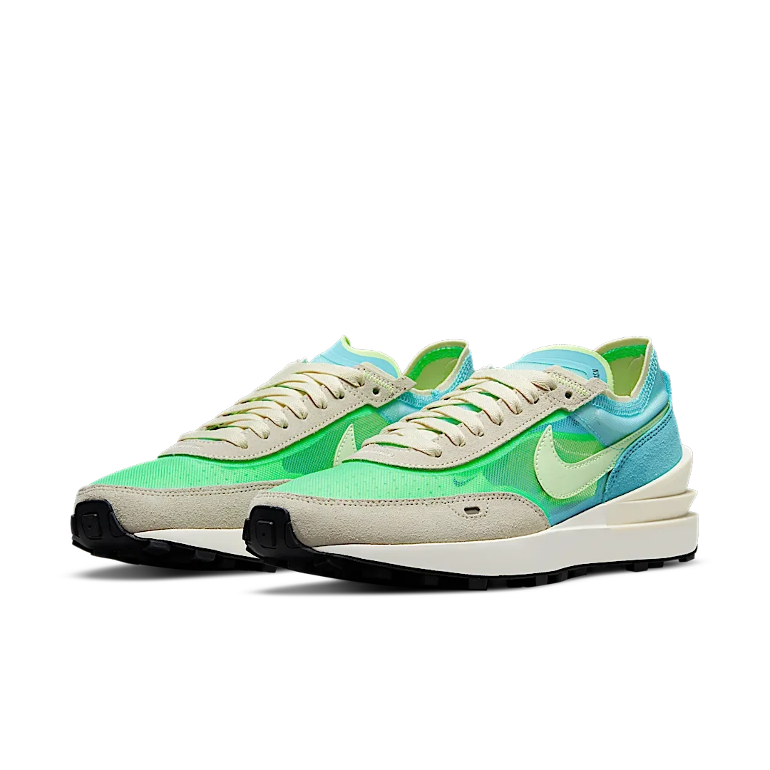 Overkicks - Nike Waffle One Scream Green (Womens) (DC2533-401) - vista trasera