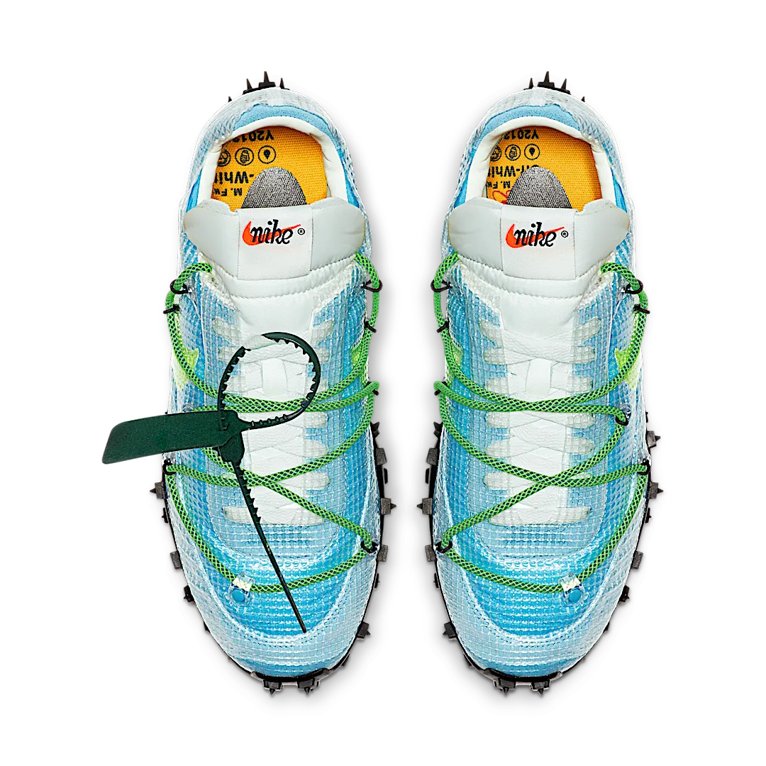 Overkicks - Nike Waffle Racer Off-White Vivid Sky (CD8180-400) - par completo