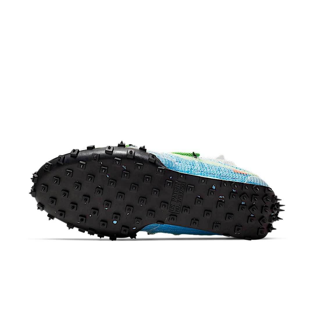 Overkicks - Nike Waffle Racer Off-White Vivid Sky (CD8180-400) - detalle suela