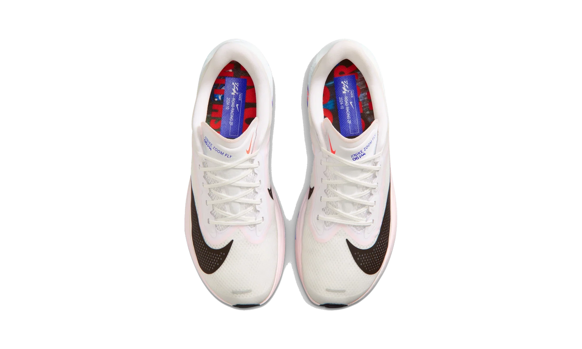 Overkicks - Nike Zoom Fly 6 CM White Silt Red Racer Blue (II7285-100) - vista superior