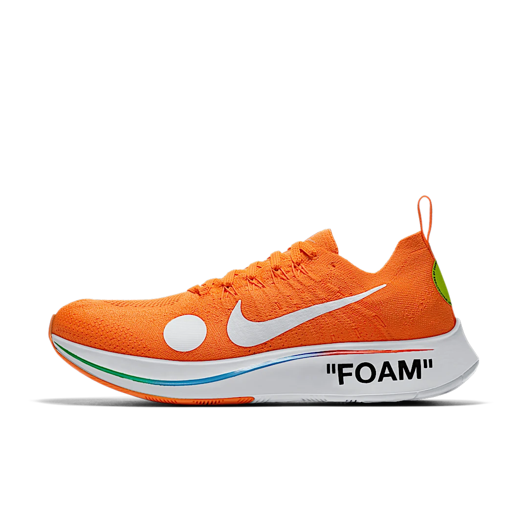 Overkicks - Nike Zoom Fly Mercurial Off-White Total Orange (AO2115-800) - vista lateral