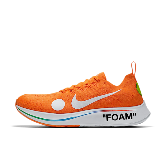 Overkicks - Nike Zoom Fly Mercurial Off-White Total Orange (AO2115-800) - vista lateral
