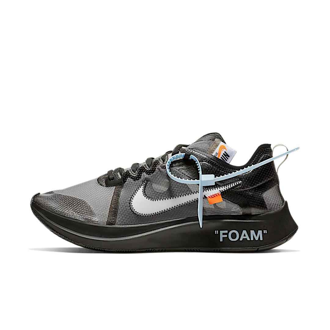 Overkicks - Nike Zoom Fly Off-White Black Silver (AJ4588-001) - vista lateral