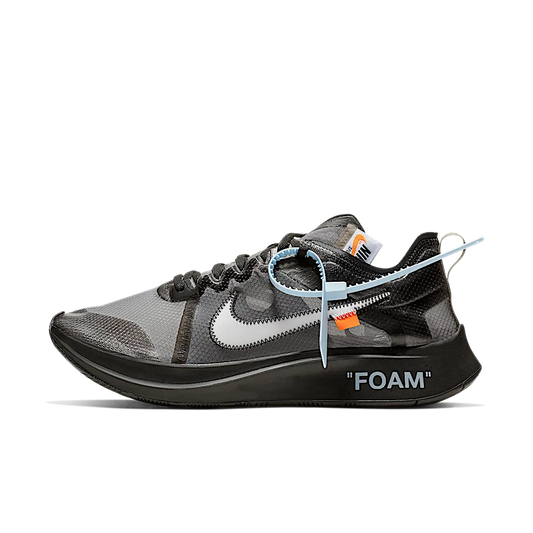 Overkicks - Nike Zoom Fly Off-White Black Silver (AJ4588-001) - vista lateral