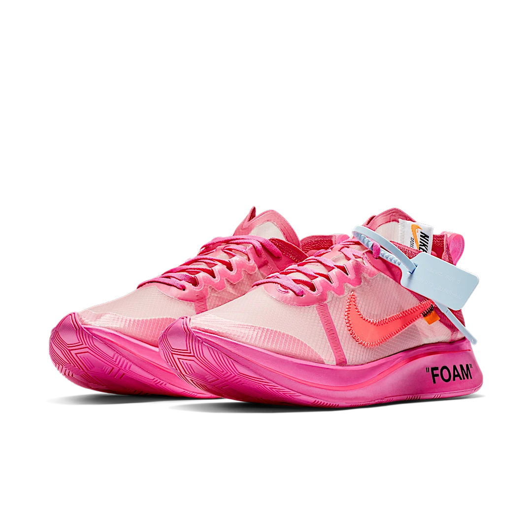 Overkicks - Nike Zoom Fly Off-White Pink (AJ4588-600) - vista trasera