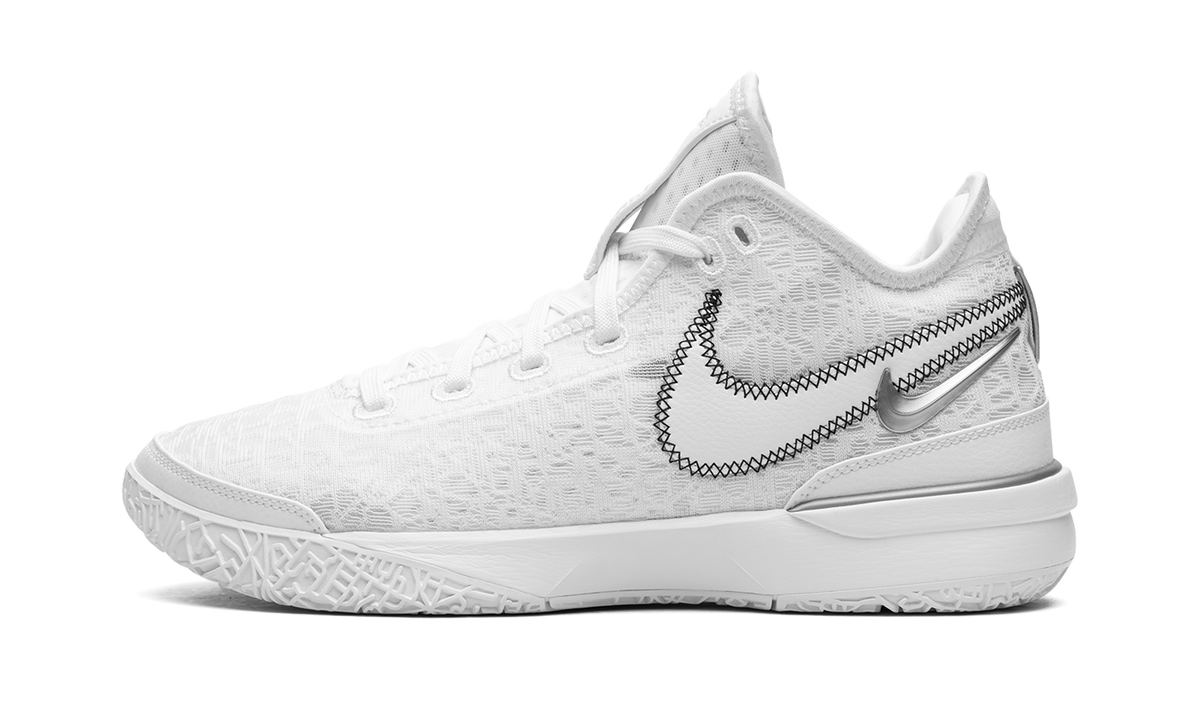 Overkicks - Nike Zoom LeBron NXXT Gen White Metallic Silver (DR8784-101/DR8788-101) - vista lateral