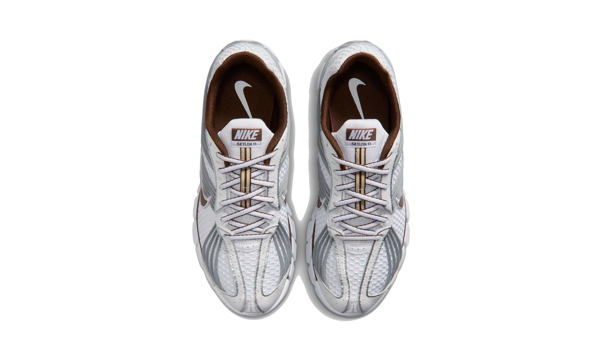 Overkicks - Nike Zoom Skylon 11 White Silver Cacao Wow (Womens) (IU7360-102) - vista superior