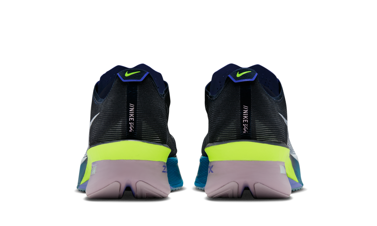 Overkicks - Nike ZoomX Vaporfly Next% 4 Obsidian Persian Violet White (HF6414-401) - detalle talon