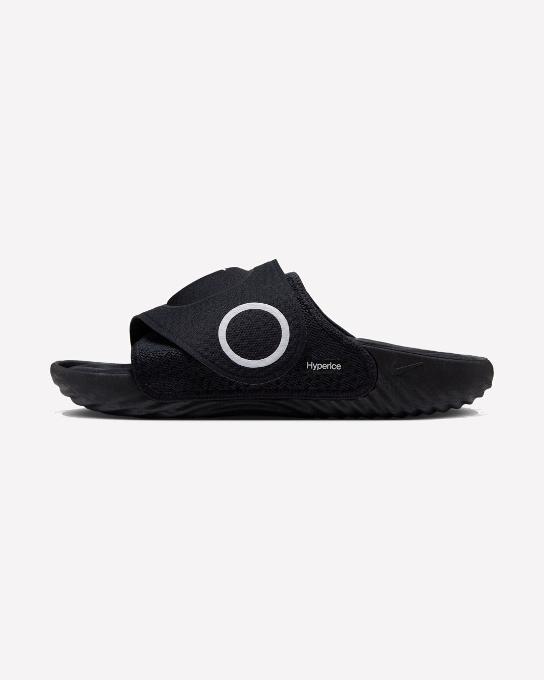 Overkicks - Nike x Hyperice Air Zoom Hyperslide Black (66000-001 / IZ6715-001) - vista lateral
