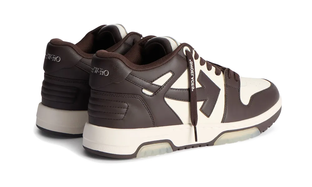 Overkicks - OFF-WHITE Out Of Office OOO Low Tops Chocolate White (OMIA189C99LEA0076G0A) - par completo