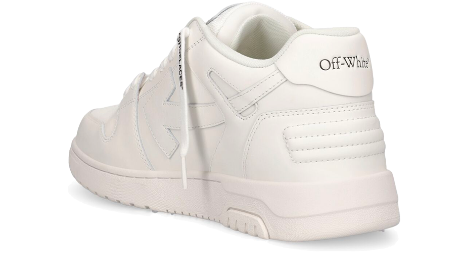 Overkicks - OFF-WHITE Out Of Office OOO Low Tops Triple White (OMIA189C99LEA0010100) - par completo