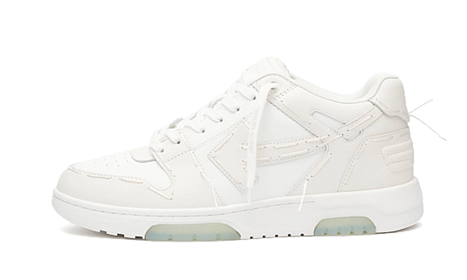 Overkicks - OFF-WHITE Out Of Office Sartorial Stitching White Coco (Womens) (OWIA259S23LEA0100101) - vista lateral