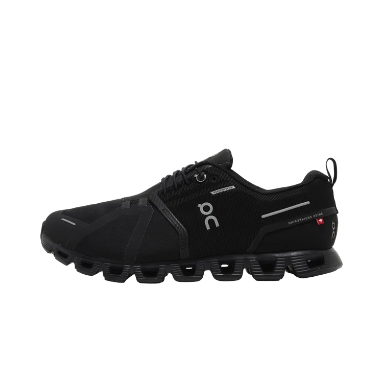 Overkicks - On Running Cloud 5 Waterproof All Black (59.98842) - vista lateral
