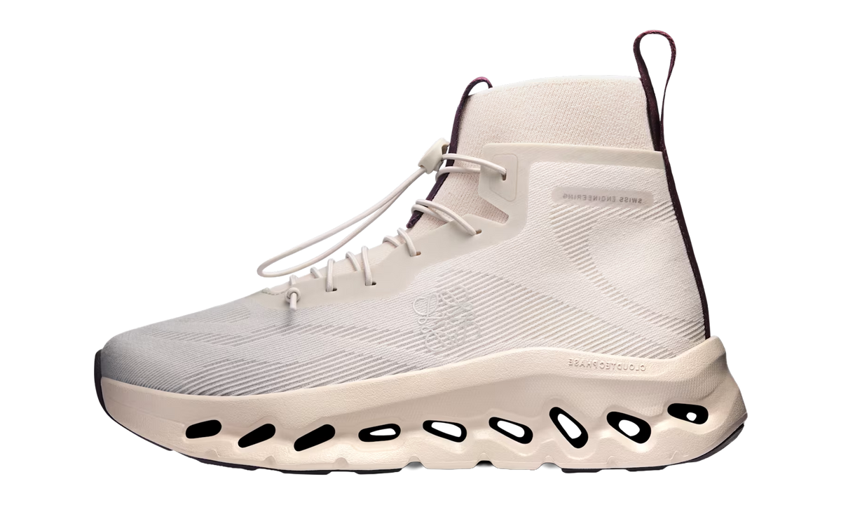 Overkicks - On Running Cloudtilt Hi LOEWE Sand Oatmeal Plum (3MG10835484) - vista lateral