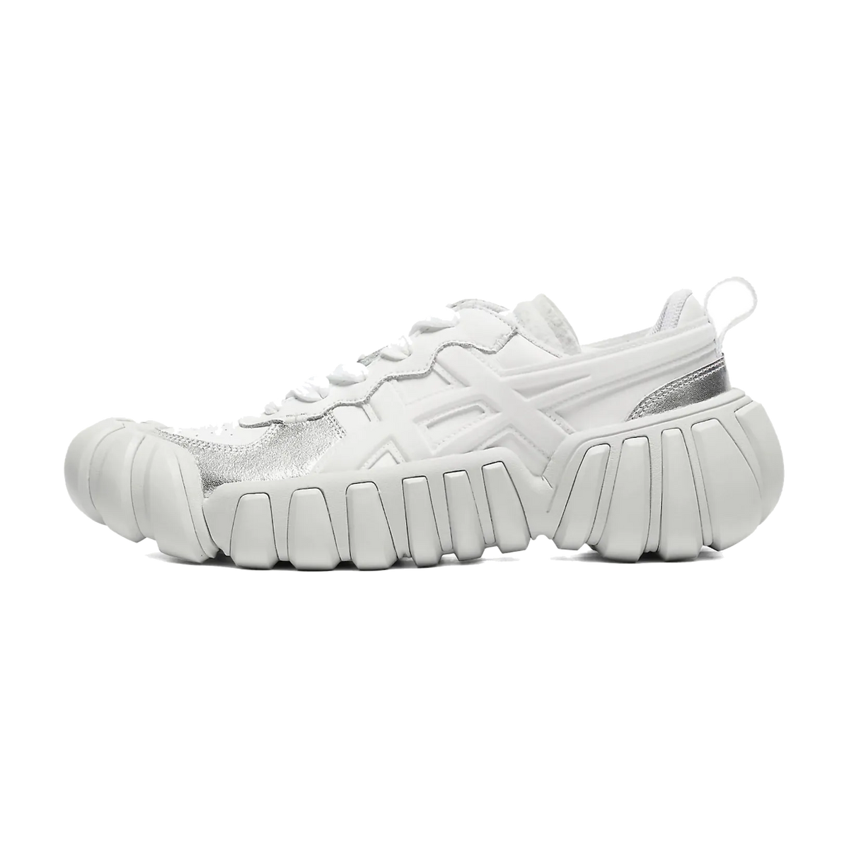 Overkicks - Onitsuka Tiger Dentigre LS White Metallic Silver (1183B421-103) - vista lateral