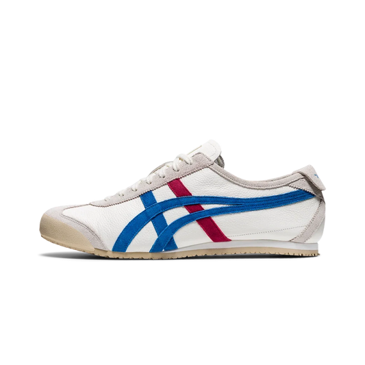 Overkicks - Onitsuka Tiger Mexico 66 Vintage White Directoire Blue Red (1183B391-100) - vista lateral