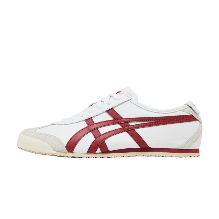 Overkicks - Onitsuka Tiger Mexico 66 White Burgundy (D4J2L-0125) - vista lateral