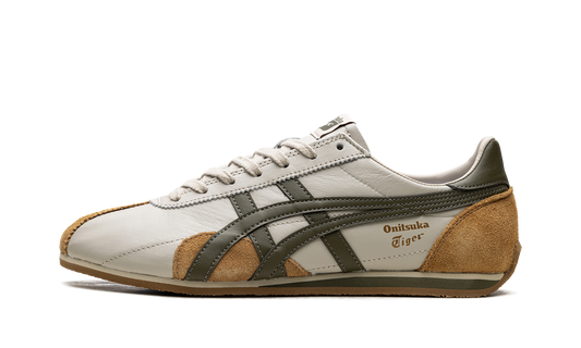 Overkicks - Onitsuka Tiger Runspark Beige Olive Green Mustard Yellow (1183B480-200) - vista lateral