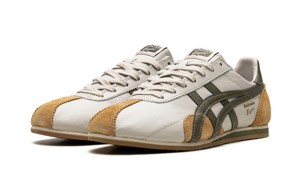 Overkicks - Onitsuka Tiger Runspark Beige Olive Green Mustard Yellow (1183B480-200) - vista trasera