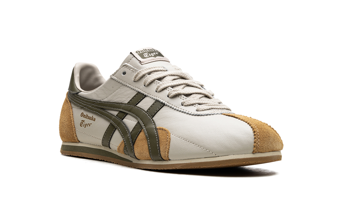 Overkicks - Onitsuka Tiger Runspark Beige Olive Green Mustard Yellow (1183B480-200) - detalle lateral interior