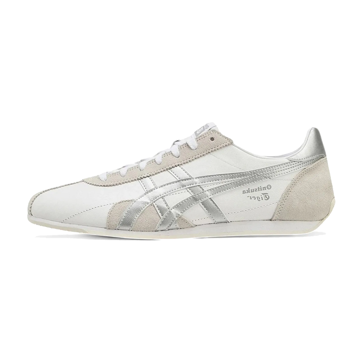 Overkicks - Onitsuka Tiger Runspark White Silver (1183B480-104) - vista lateral