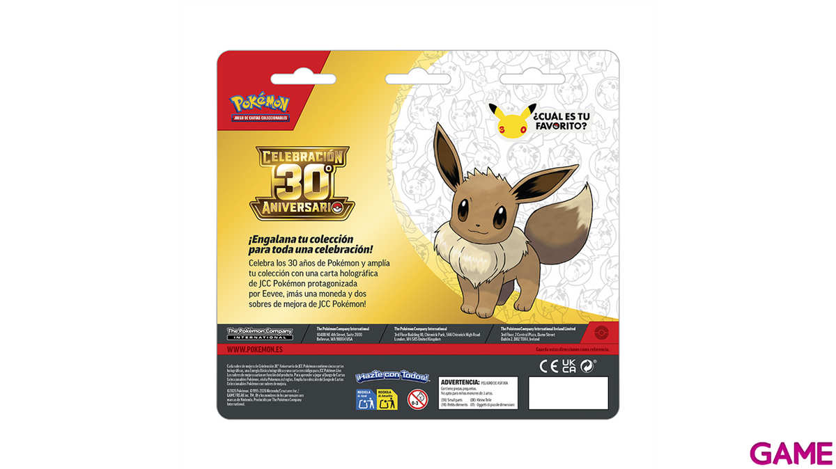 Overkicks - Pokémon 30 Aniversario Blister Pack (Castellano) - contenido