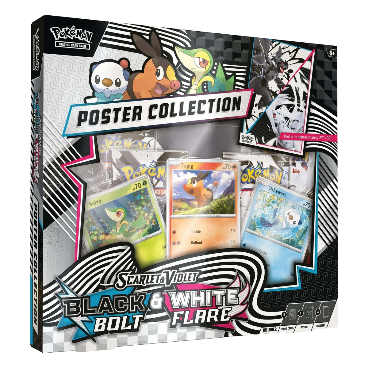 Overkicks - Pokémon Scarlet & Violet Black Bolt/White Flare Unova Poster Collection Box