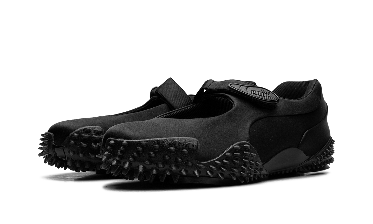 Overkicks - Puma Mostro Fey Black Cool Dark Gray Satin (Womens) (403368-02) - vista trasera
