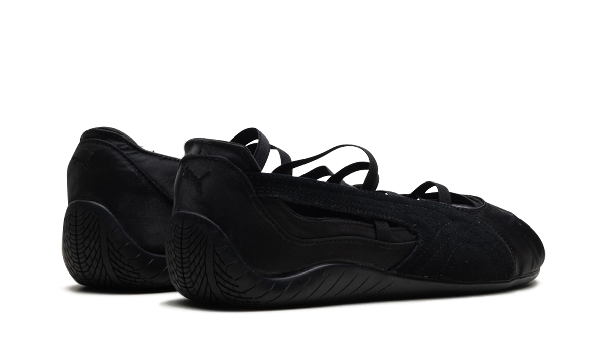 Overkicks - Puma Speedcat Ballet Black Cool Dark Gray Satin (Womens) (404383-01) - par completo
