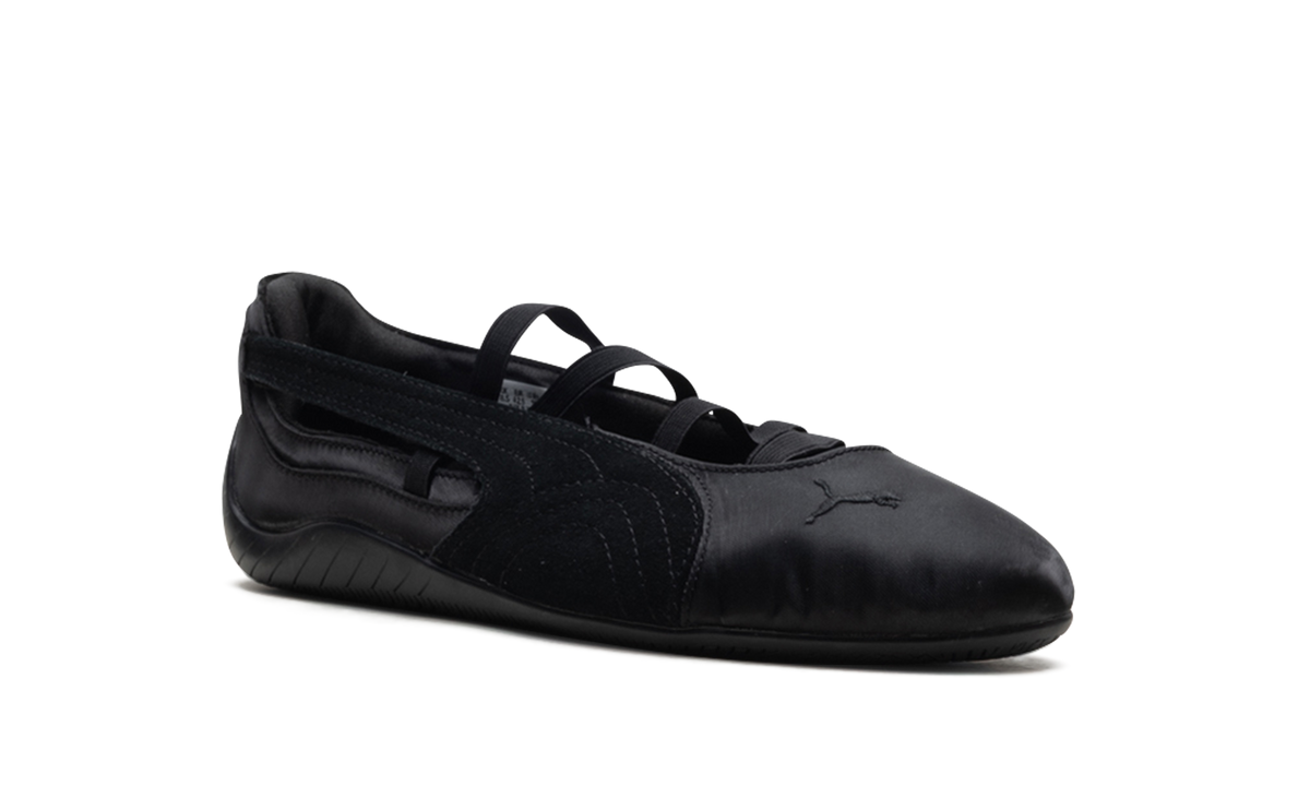 Overkicks - Puma Speedcat Ballet Black Cool Dark Gray Satin (Womens) (404383-01) - detalle lateral interior