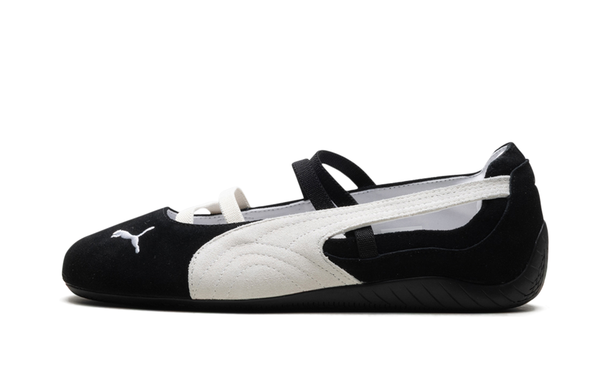 Overkicks - Puma Speedcat Ballet Black White (Womens) (401287-06) - vista lateral