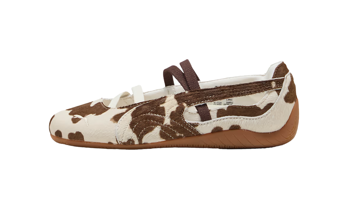 Overkicks - Puma Speedcat Ballet Cow Print (Womens) (407787-01) - vista lateral