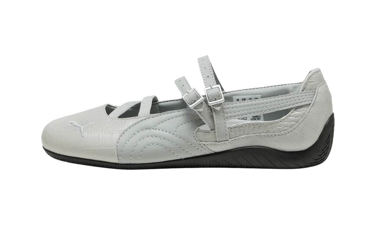 Overkicks - Puma Speedcat Ballet Croc Print Vapor Gray (Womens) (405327-02) - vista lateral