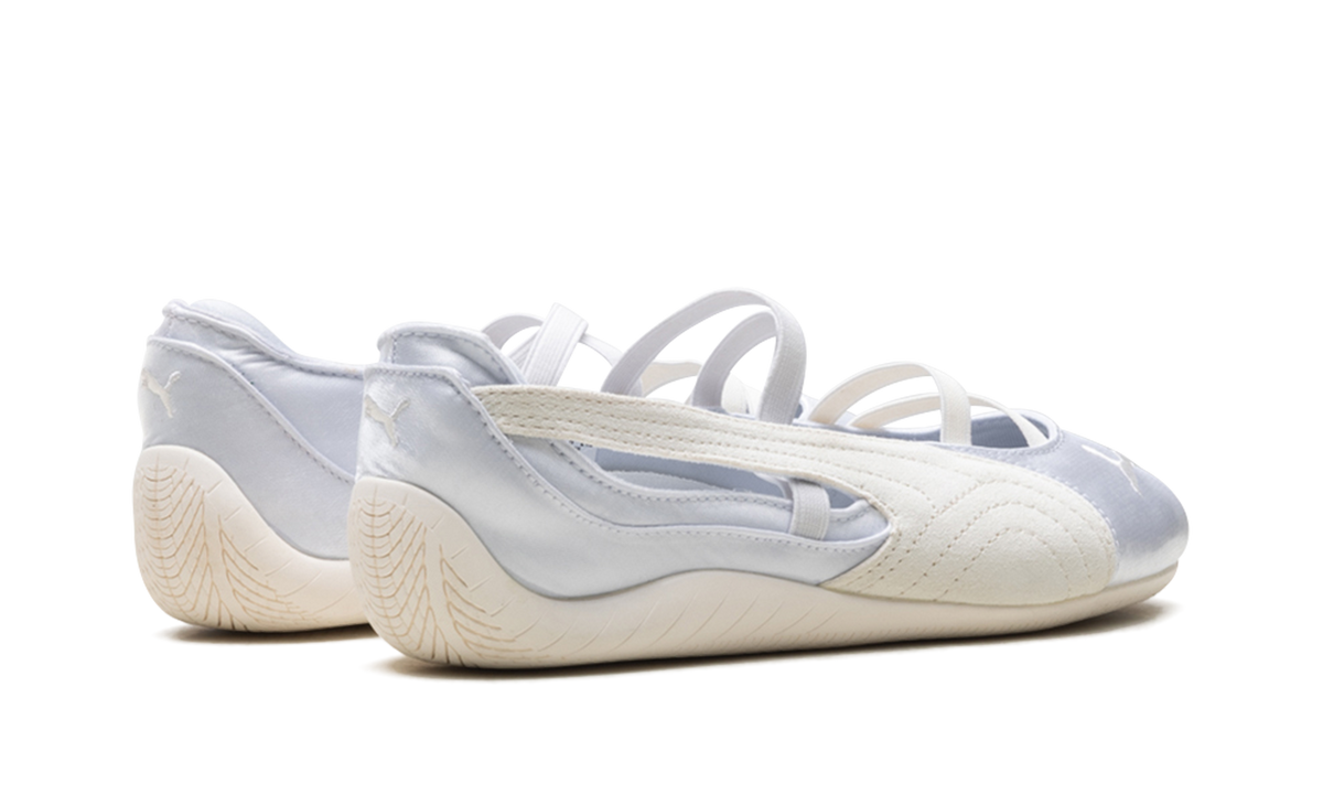 Overkicks - Puma Speedcat Ballet Silver Mist Warm White Satin (Womens) (404383-03) - par completo