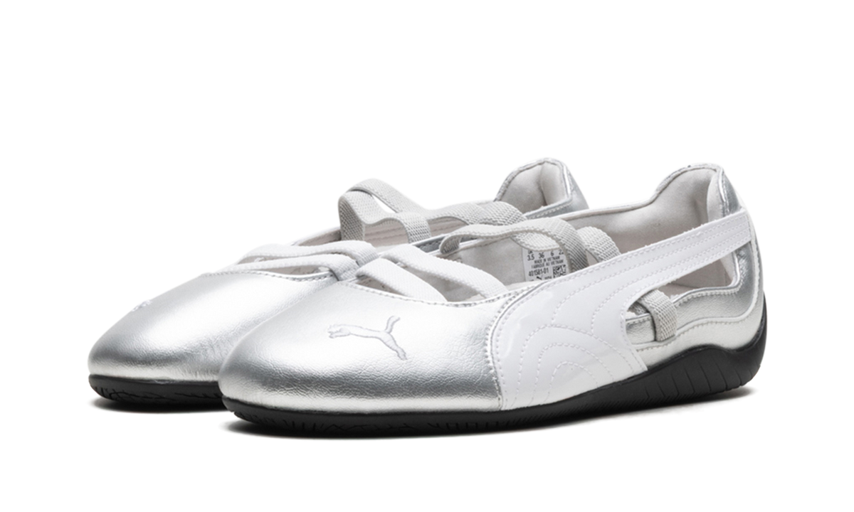 Overkicks - Puma Speedcat Ballet Silver (Womens) (401581-01) - vista trasera