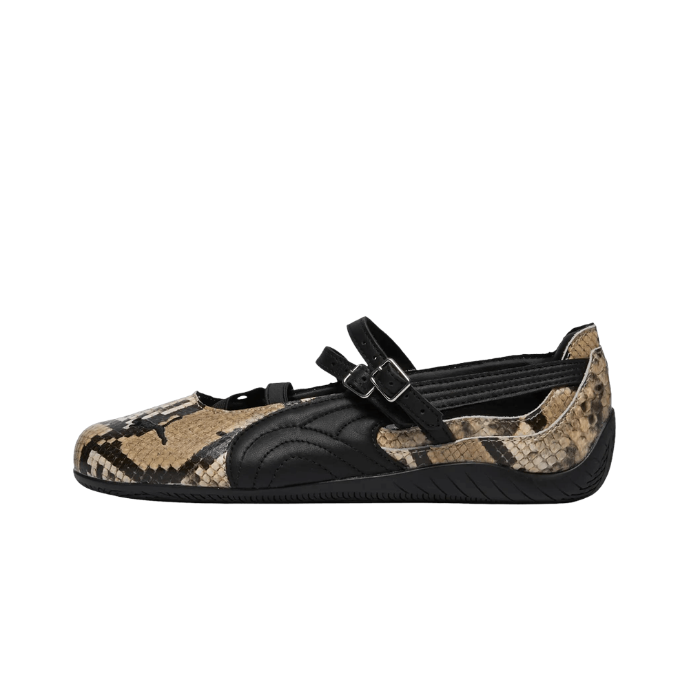 Overkicks - Puma Speedcat Ballet Snakeskin Black Vapor Grey (Womens) (405326-01) - vista lateral
