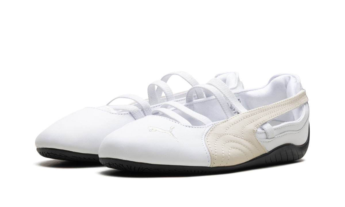 Overkicks - Puma Speedcat Ballet White Alpine Snow (Womens) (403587-02) - vista trasera