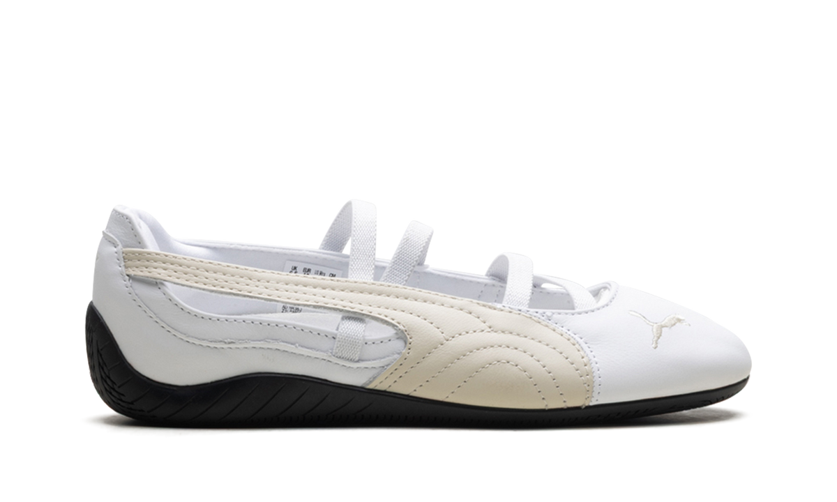 Overkicks - Puma Speedcat Ballet White Alpine Snow (Womens) (403587-02) - detalle talon